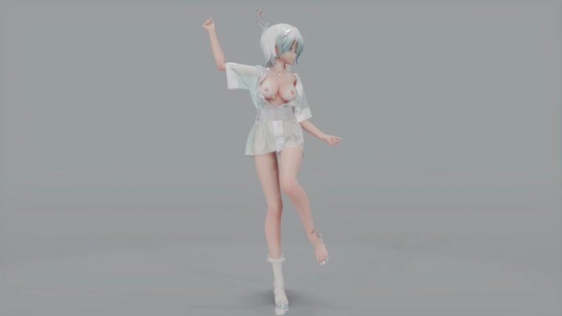 MMD21 和服真空极品骚货言和 极乐净土淫舞爆操内射 3D